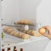 17655005937697_32cb4bd04f Органайзер дворівневий для зберігання яєць з таймером — автоматичне перекочування для свіжих яєць, харчовий пластик, 18 яєць, білий колір, 35,5x8,5x12,5 см, 400 г.