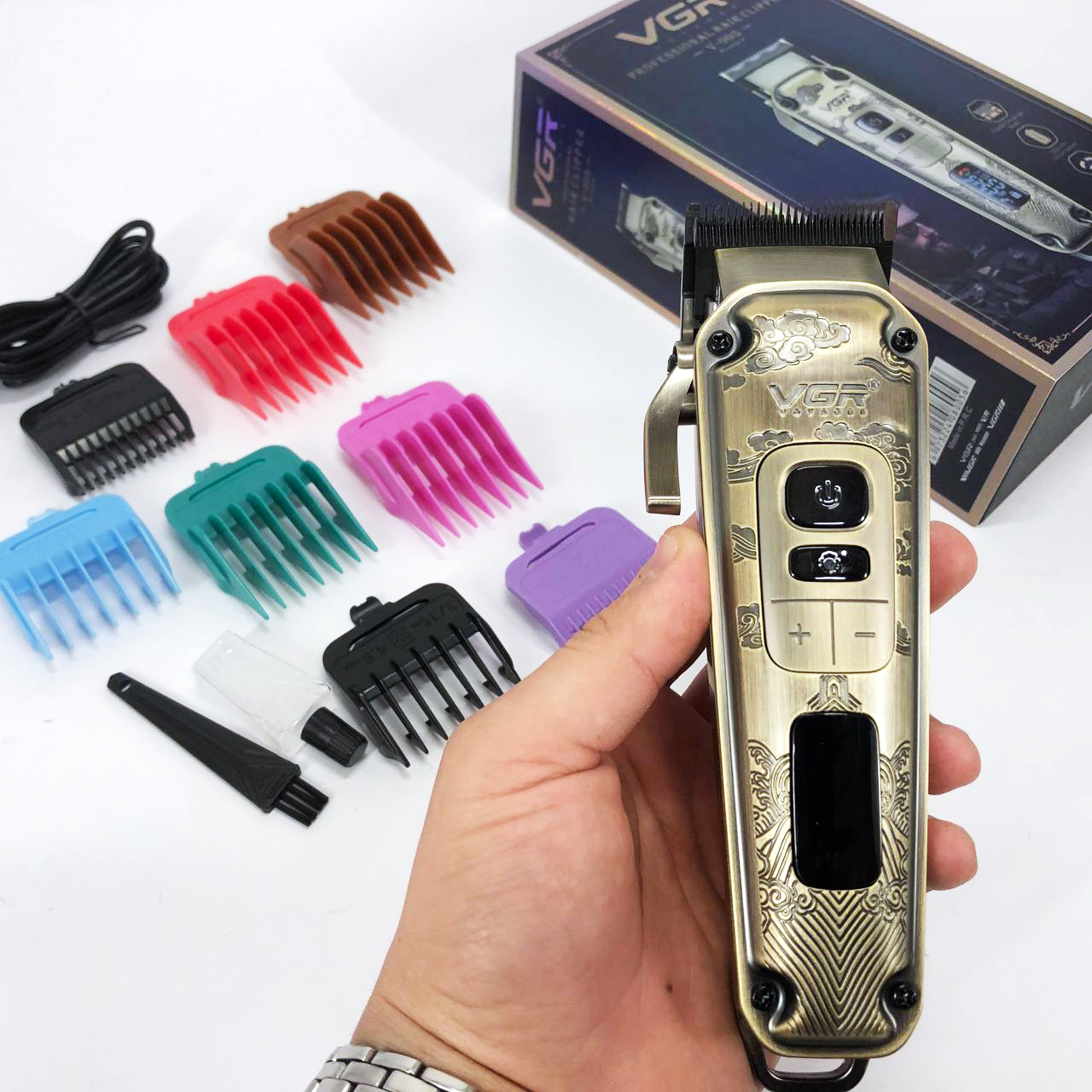 Машинка для стрижки волосся триммер для бороди VGR V-005 — изображение 8