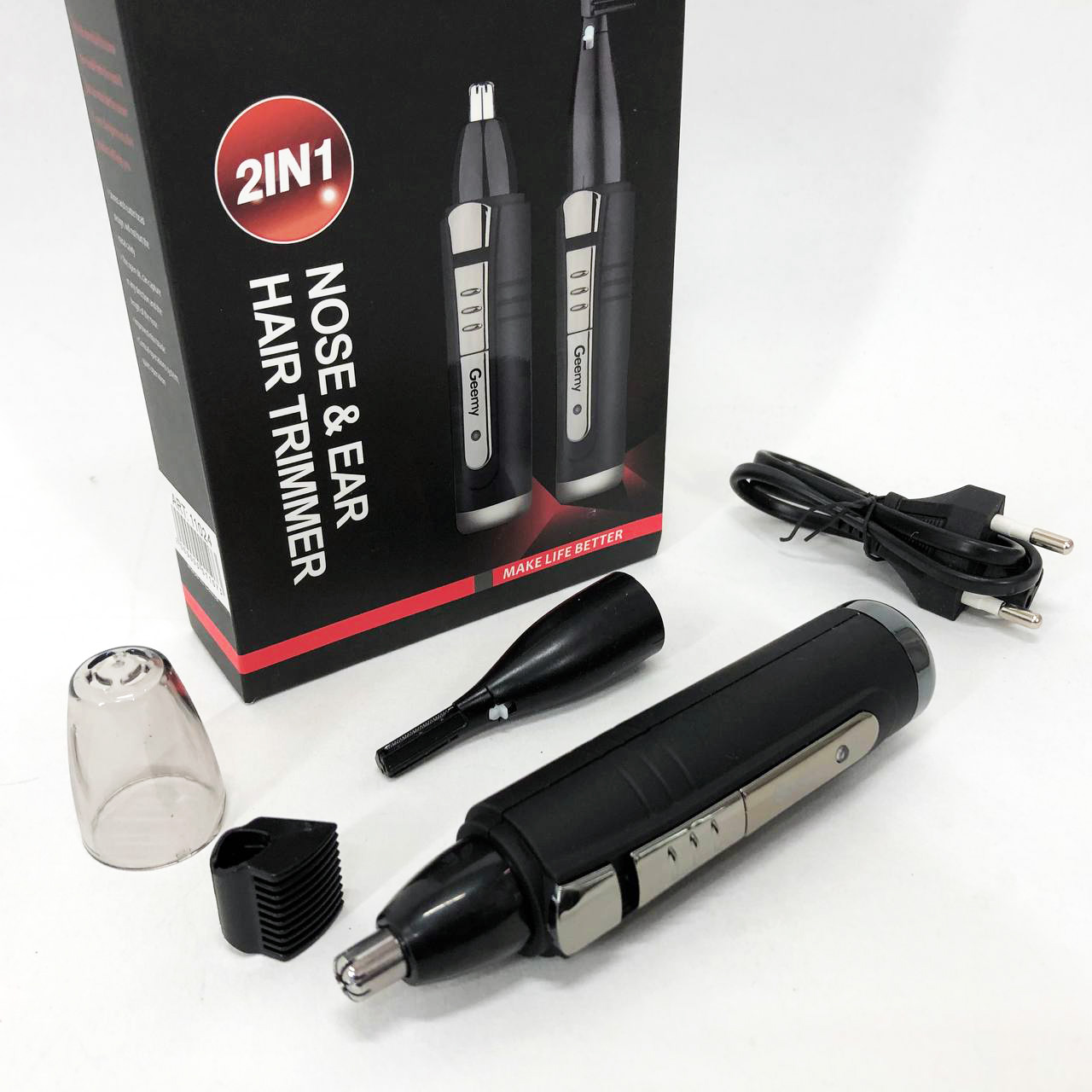 Тример GEMEI GM-3109 2в1, тример бездротовий, машинка чоловіча для гоління, бездротова електробритва — изображение 16