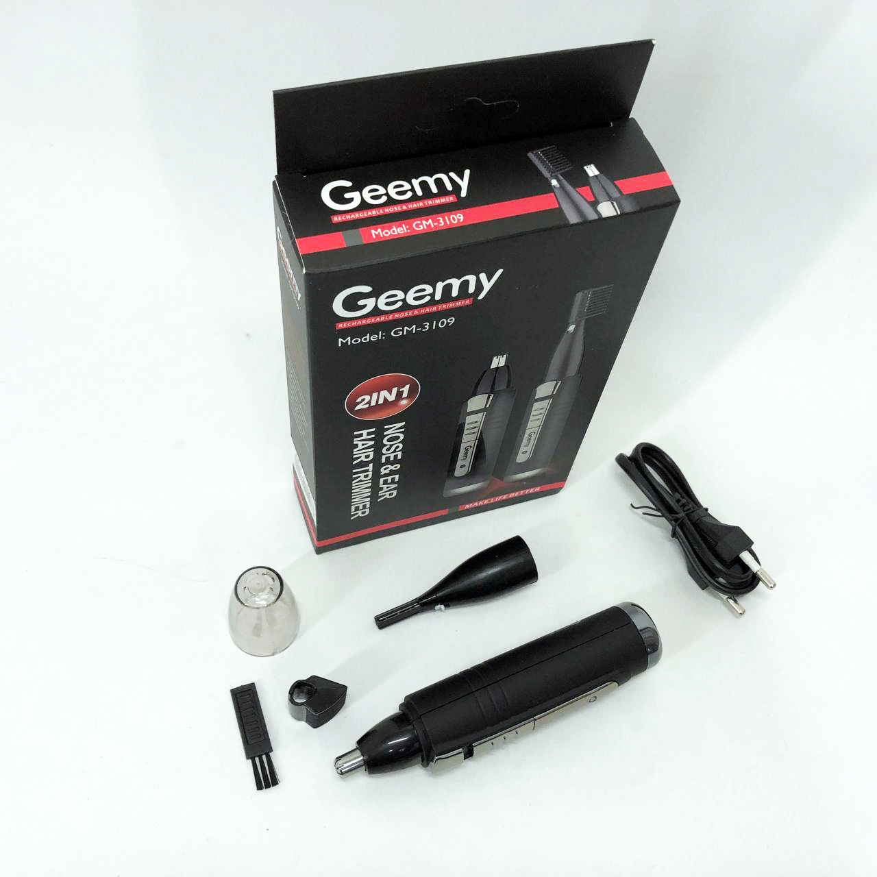 Тример GEMEI GM-3109 2в1, тример бездротовий, машинка чоловіча для гоління, бездротова електробритва — изображение 13