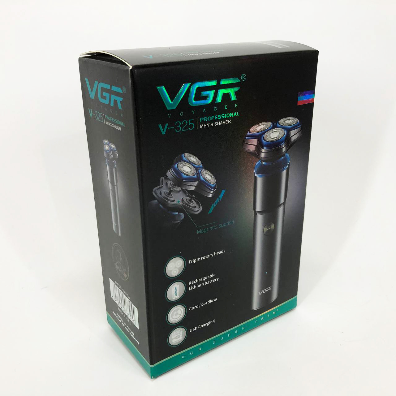 Електробритва VGR V-325, тример бездротовий, машинка чоловіча для гоління, тример для вусів — изображение 9