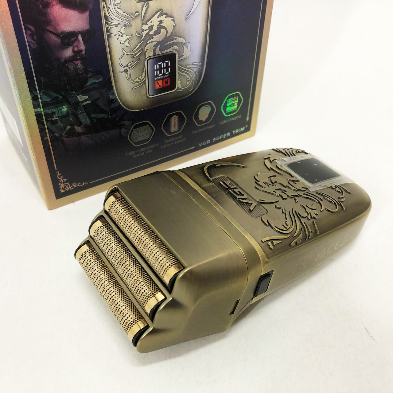 Електробритва VGR V-349 шейвер, потрійне лезо — изображение 15