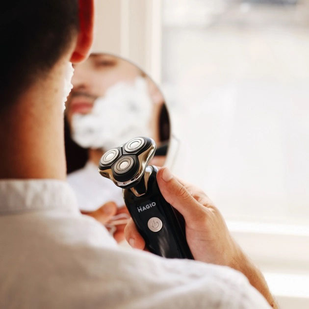 Електробритва 3 плав. голівки/ сухе/ вологе гоління/висувний триммер MAGIO MG-687 — изображение 8