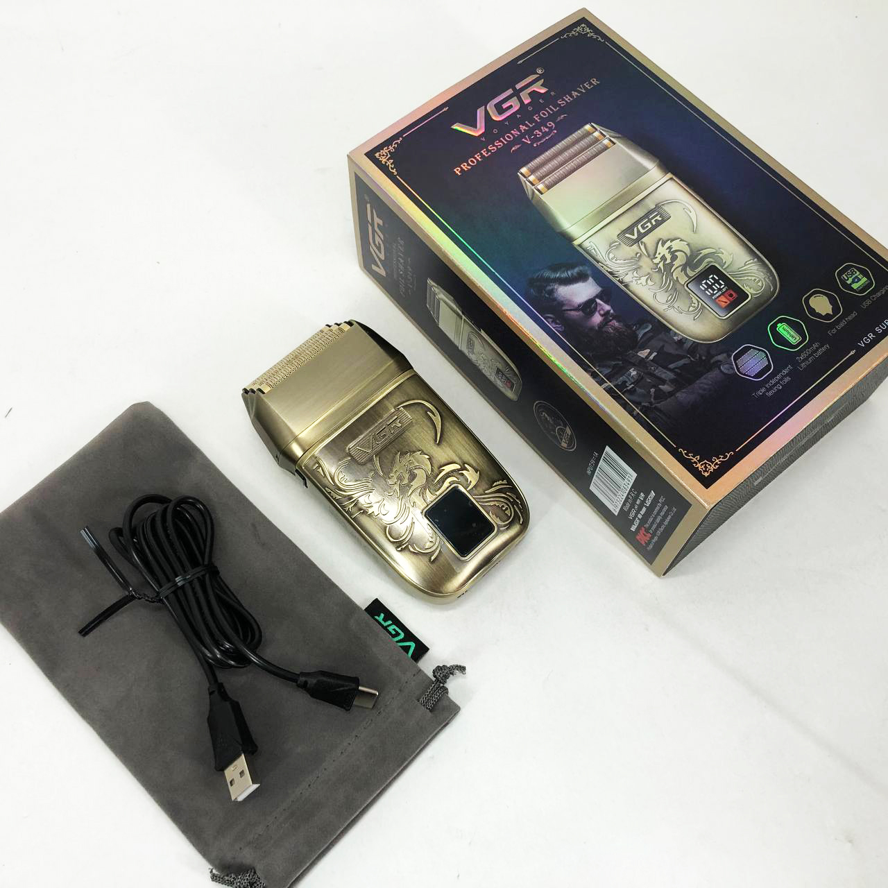 Електробритва VGR V-349 шейвер, потрійне лезо — изображение 8