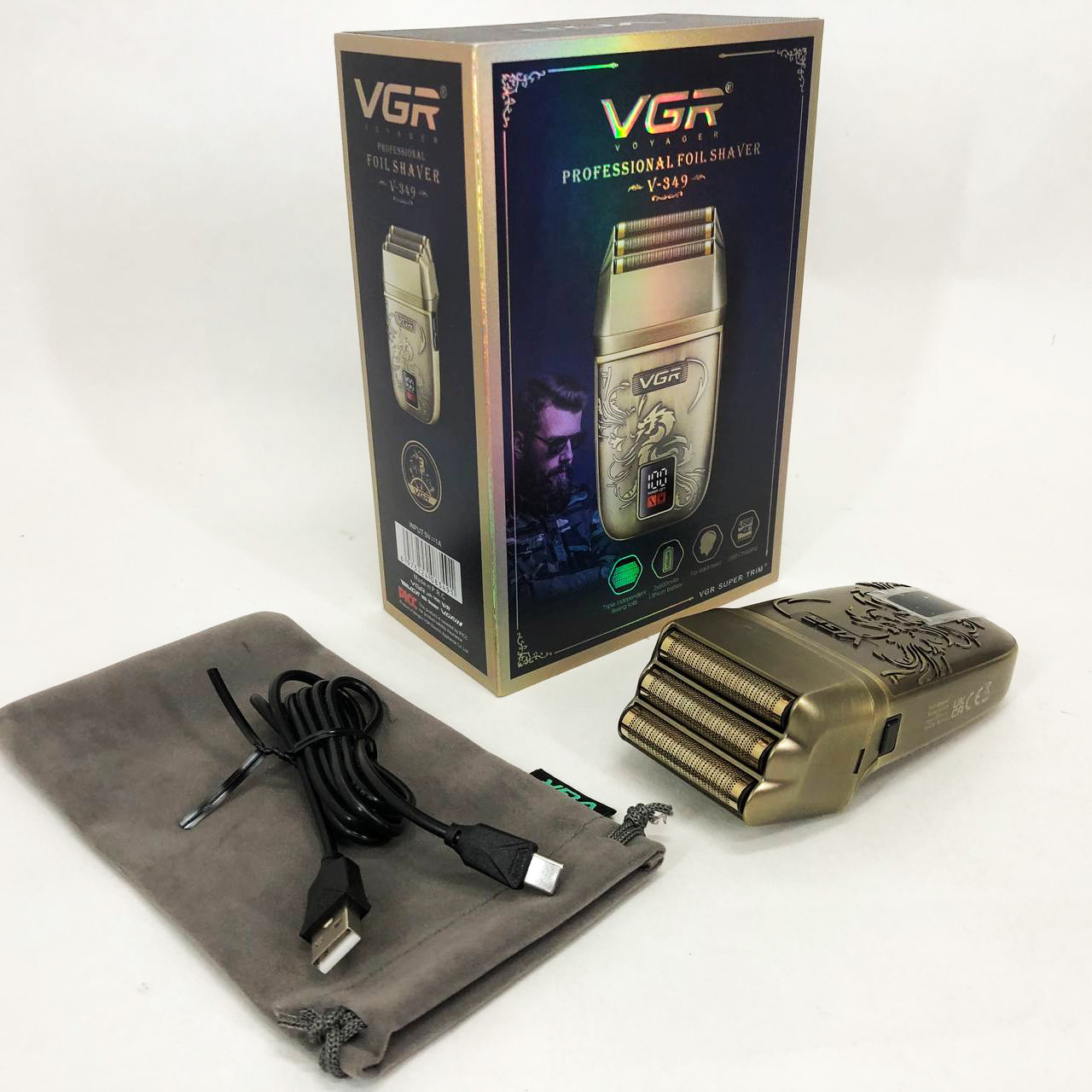 Електробритва VGR V-349 шейвер, потрійне лезо — изображение 6