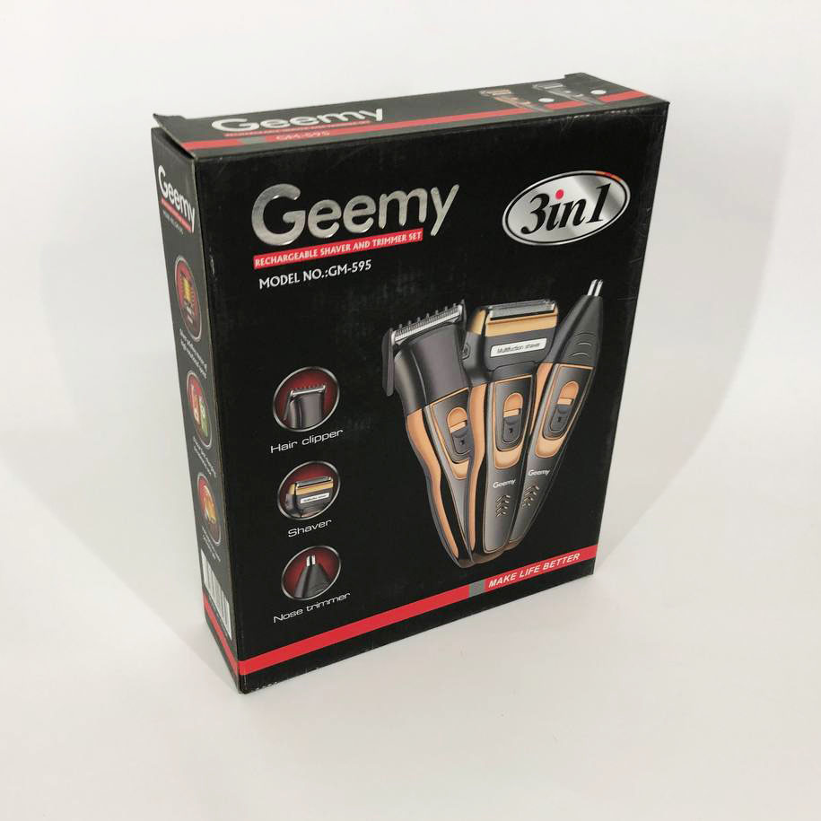 Електробритва сіткова і тріммер для бороди GEMEI / Geemy GM-595 з акумулятором. Колір: золотий — изображение 22