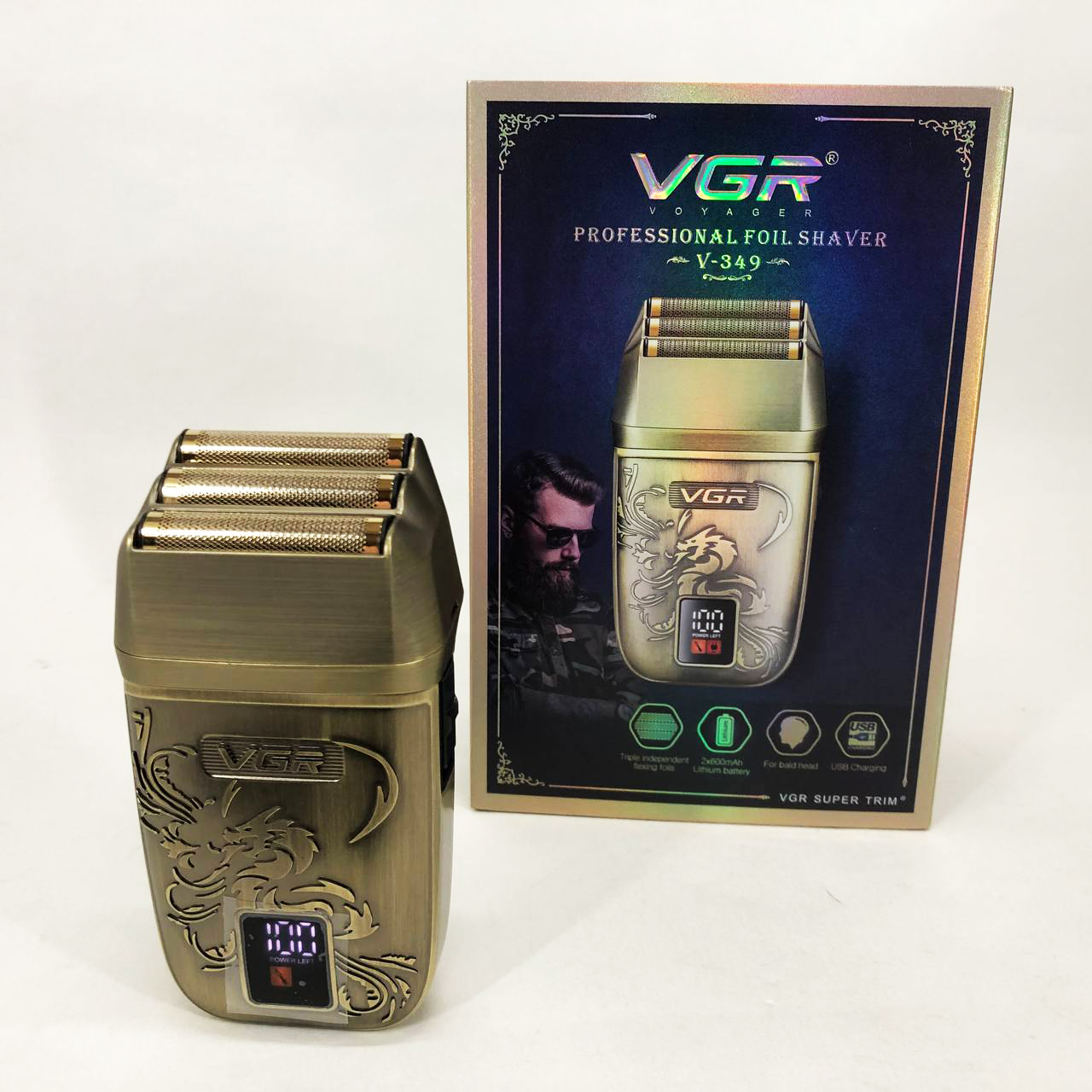 Електробритва VGR V-349 шейвер, потрійне лезо — изображение 21