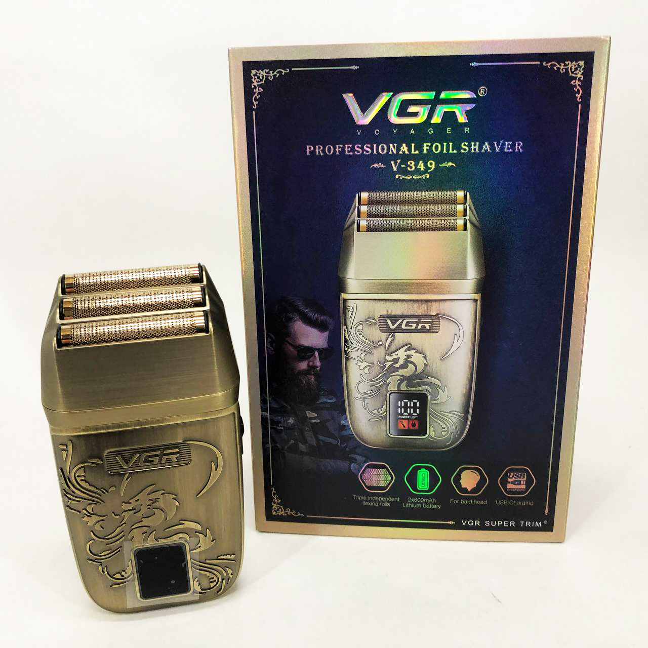 Електробритва VGR V-349 шейвер, потрійне лезо — изображение 19