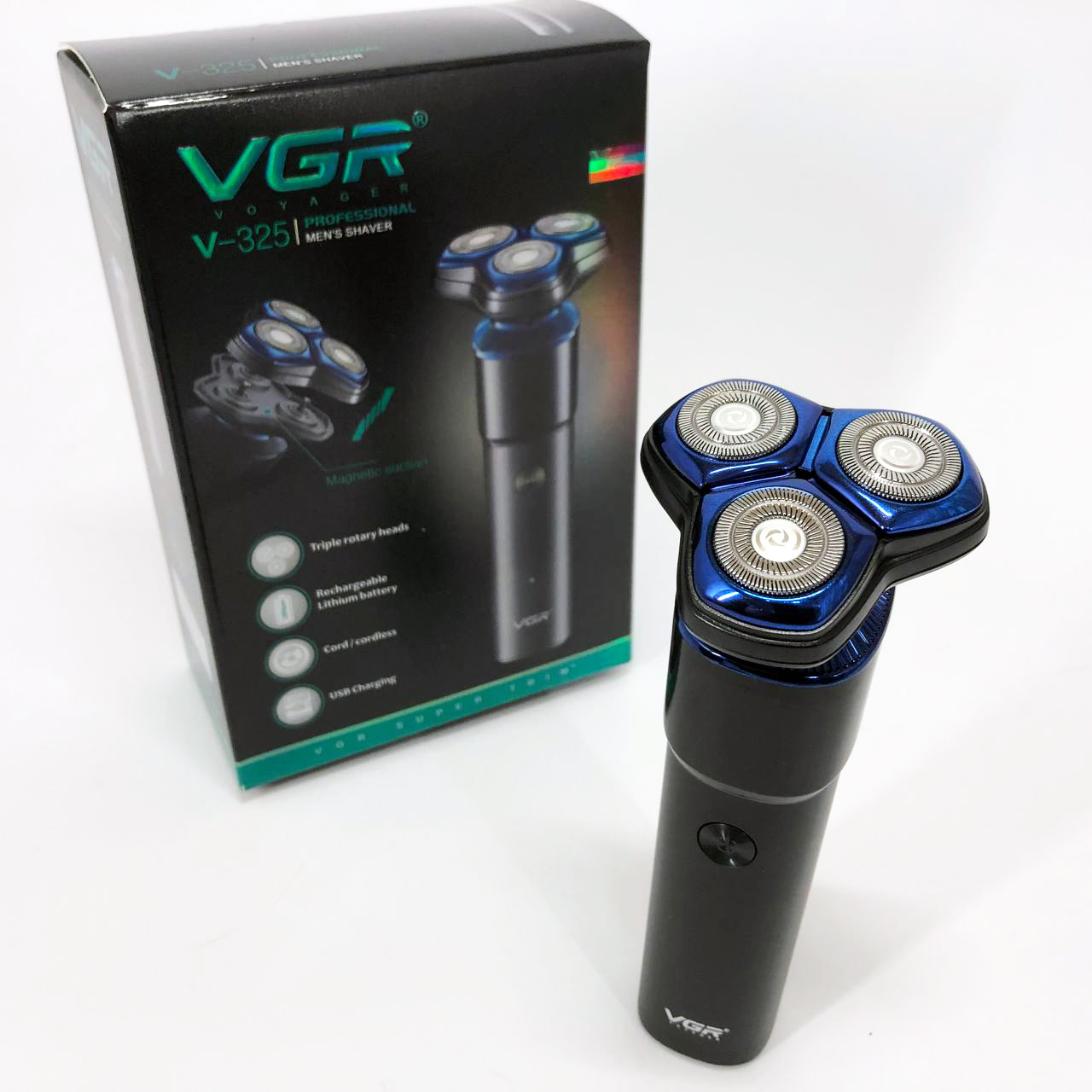 Електробритва VGR V-325, тример бездротовий, машинка чоловіча для гоління, тример для вусів — изображение 21