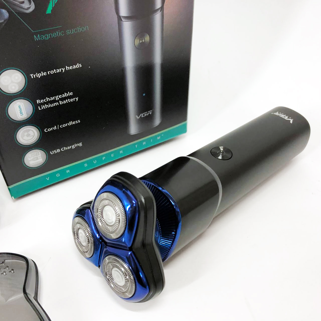 Електробритва VGR V-325, тример бездротовий, машинка чоловіча для гоління, тример для вусів — изображение 13