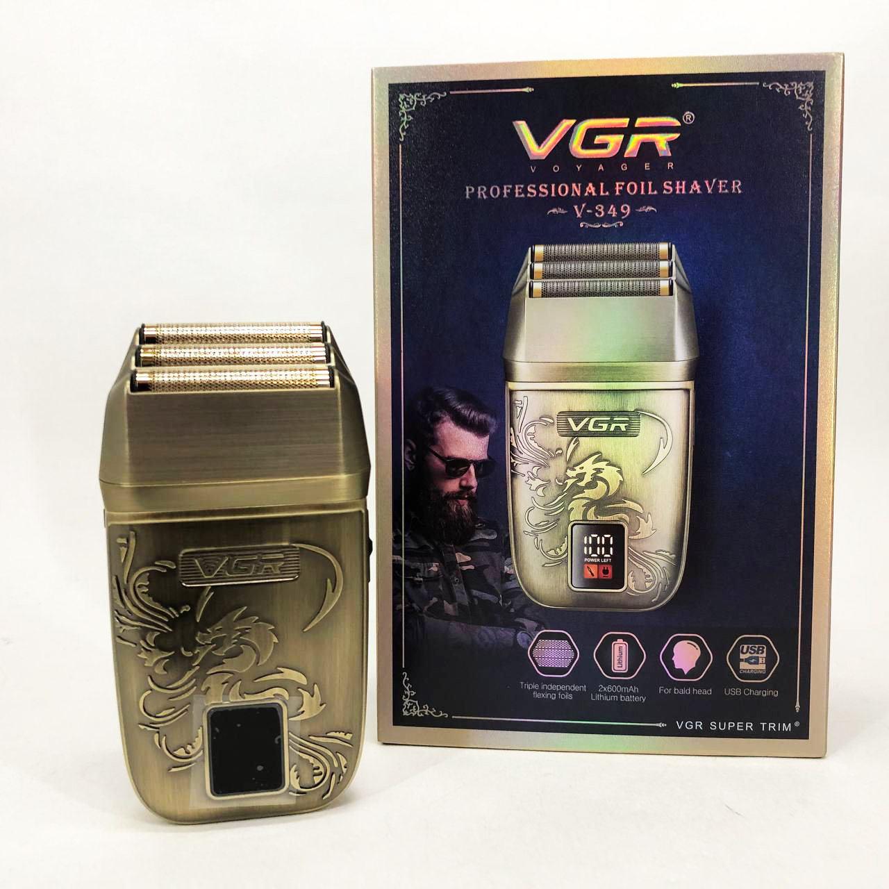 Електробритва VGR V-349 шейвер, потрійне лезо — изображение 20