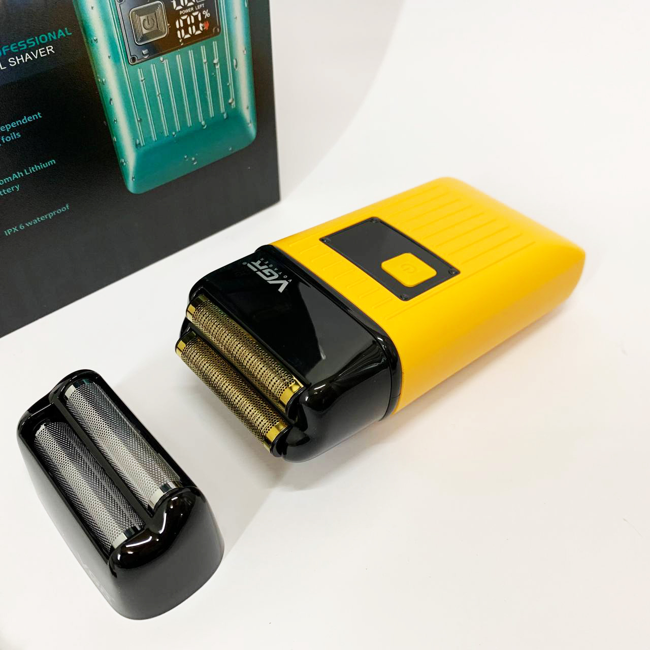 Електробритва портативна чоловіча VGR V-357 професійна бритва Шейвер. Колір: жовтий — изображение 15