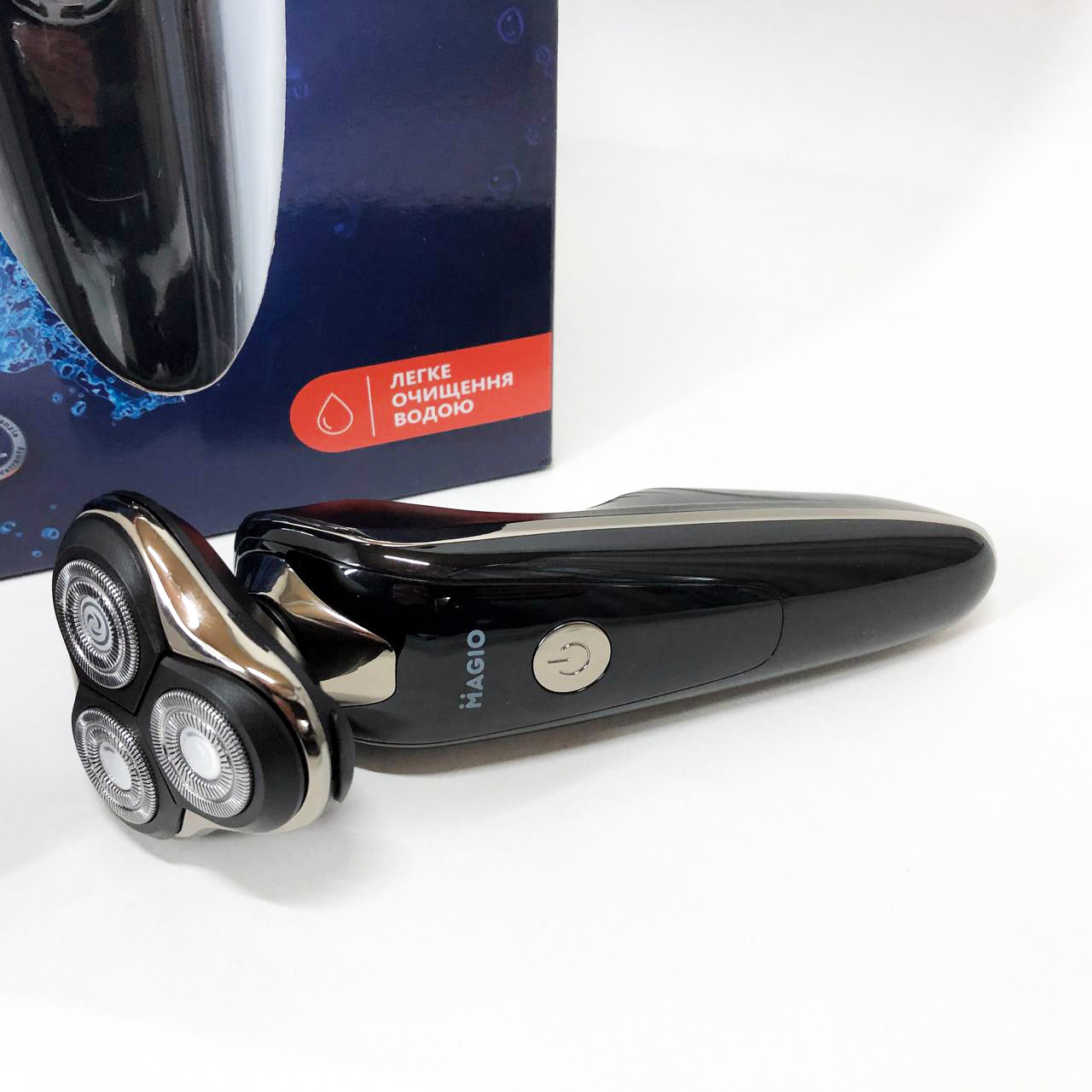 Електробритва 3 плав. голівки/ сухе/ вологе гоління/висувний триммер MAGIO MG-687 — изображение 23