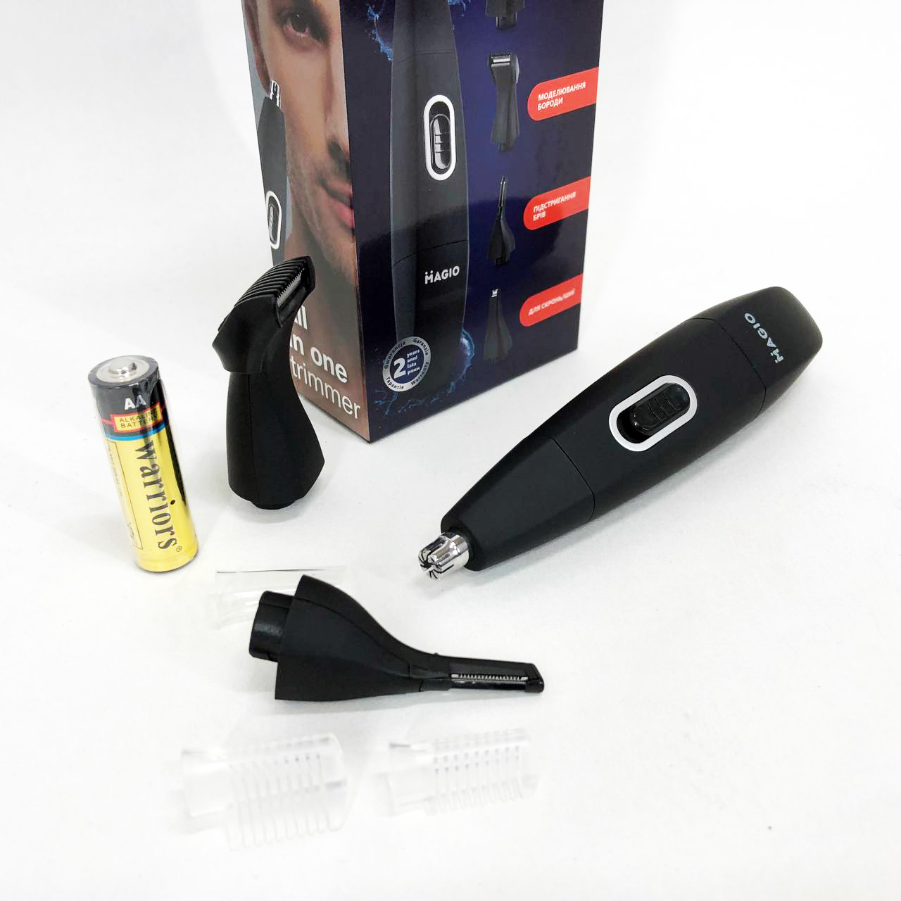 Тример MAGIO MG-913 Aqua 4в1, Тример бездротовий, Машинка чоловіча для гоління — изображение 16