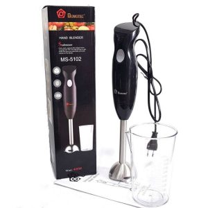 Блендер занурювальний ручний з чашею DOMOTEC MS-5102 400 W, Красивий занурювальний блендер для дому