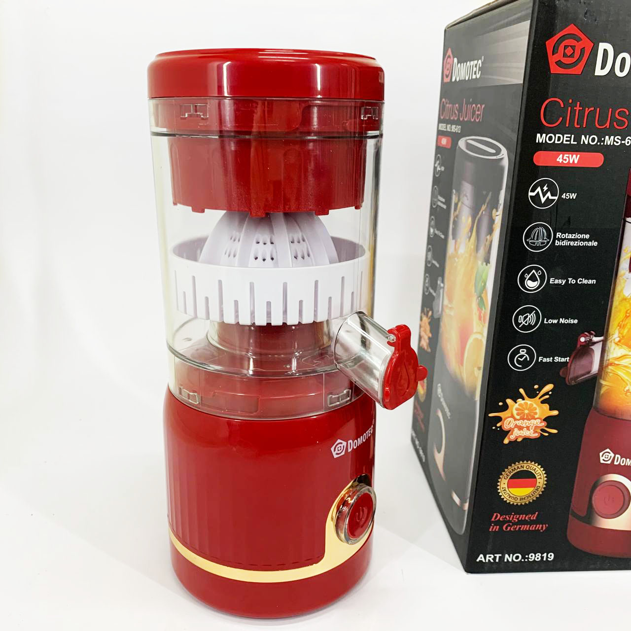 Блендер з Domotec MS-613 250мл. Колір: червоний — изображение 5