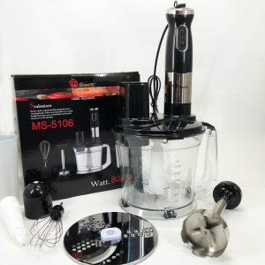 Блендер заглибний багатофункціональний 5-в-1 Domotec MS-5106 800 W, Портативний блендер подрібнювач