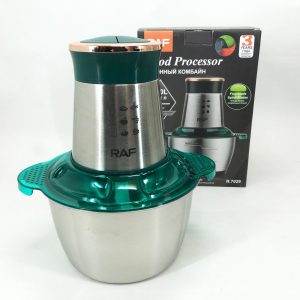 Кухонний комбайн RAF R.7029 електричний блендер м'ясорубка подрібнювач 1000 Вт 2л, Потужний блендер