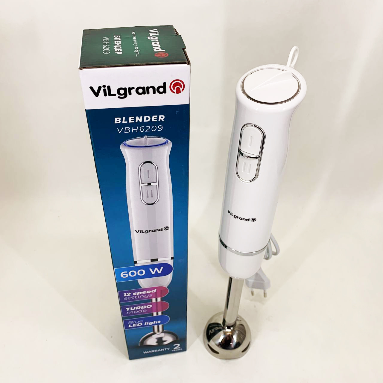 Блендер ViLgrand VBH6209. Колір: білий — изображение 7