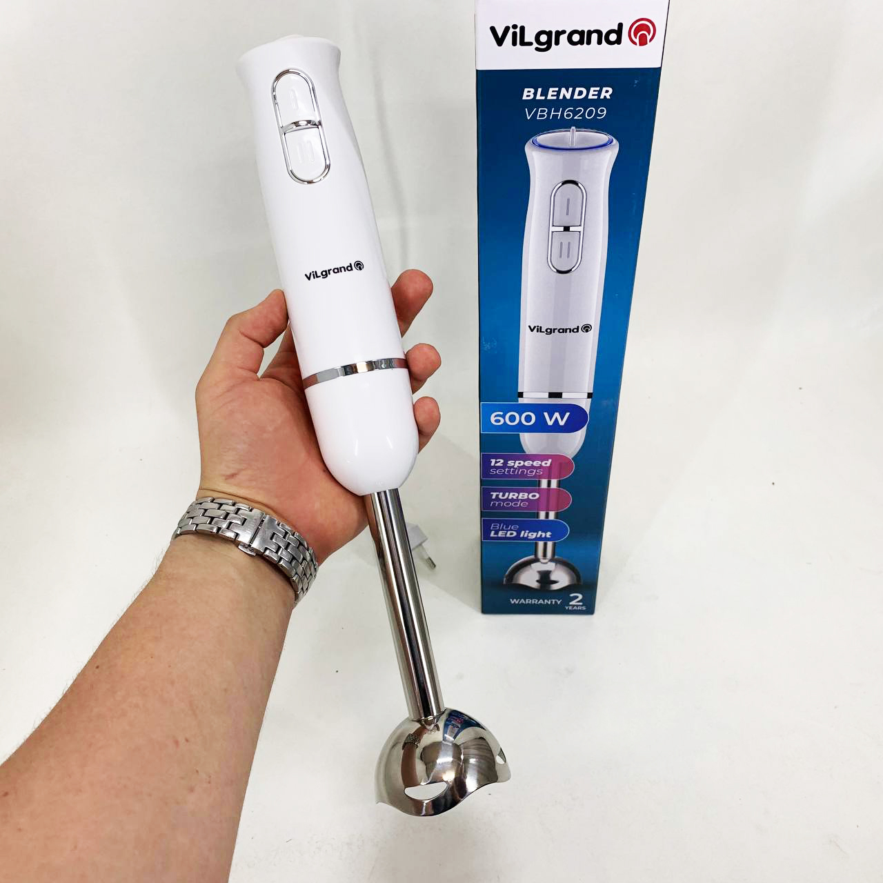 Блендер ViLgrand VBH6209. Колір: білий — изображение 2