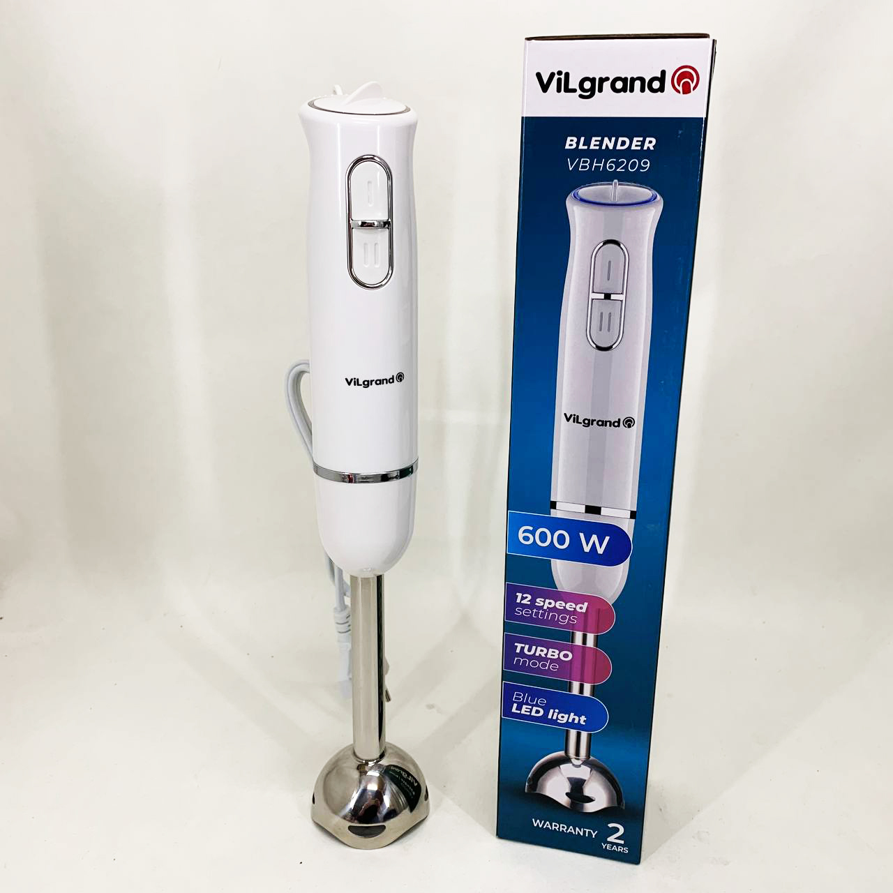 Блендер ViLgrand VBH6209. Колір: білий — изображение 9