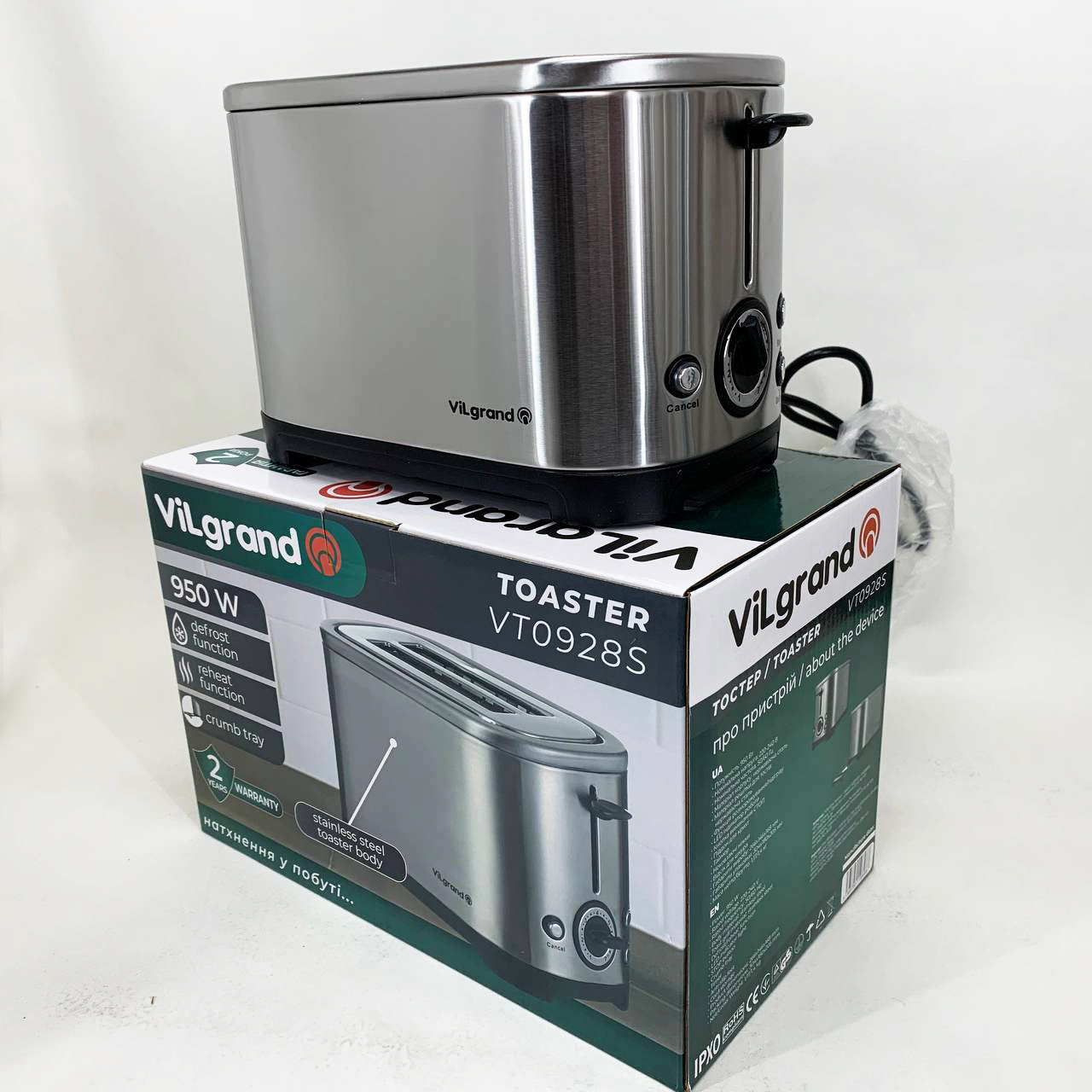 Тостер ViLgrand VT0928S — изображение 11