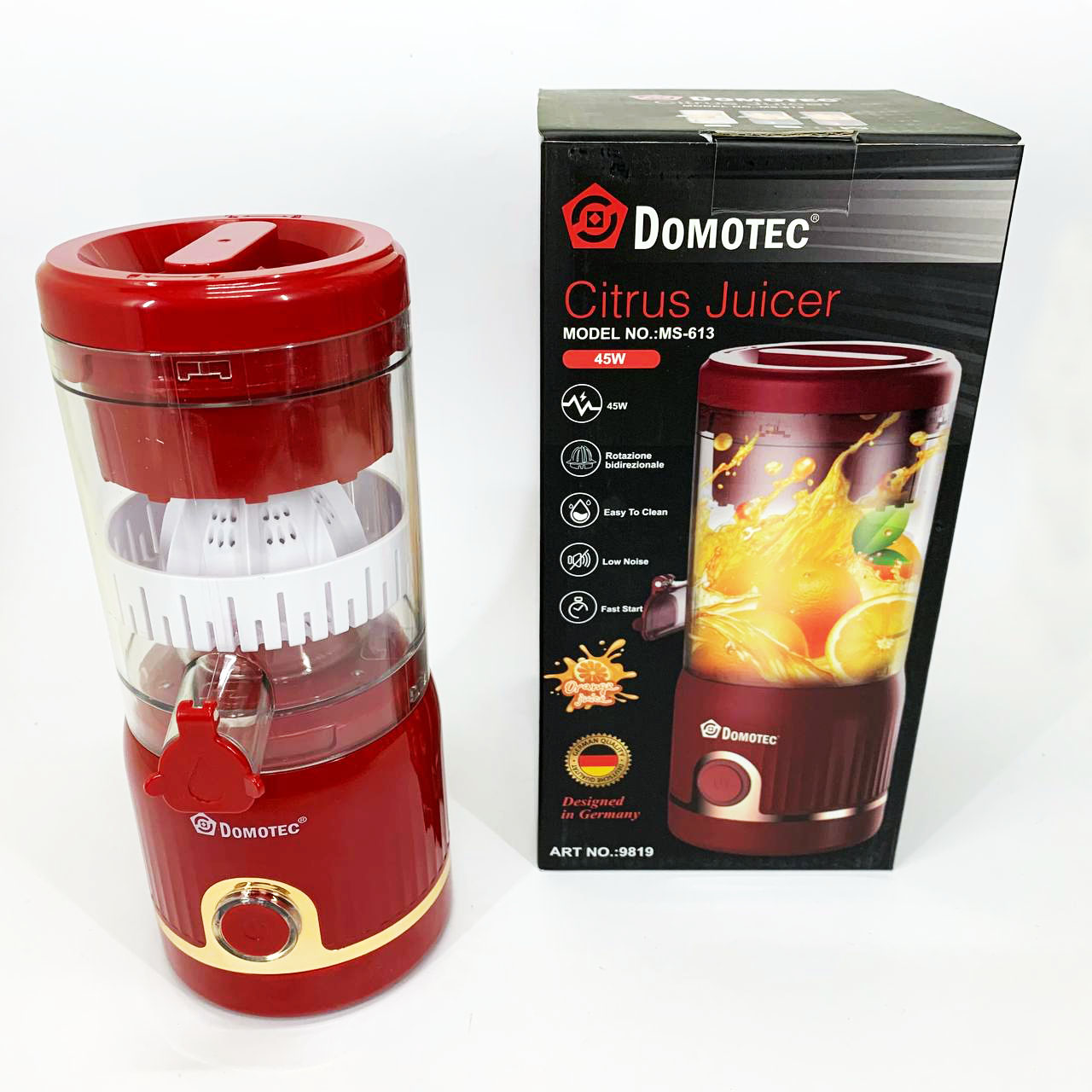 Блендер з Domotec MS-613 250мл. Колір: червоний — изображение 3