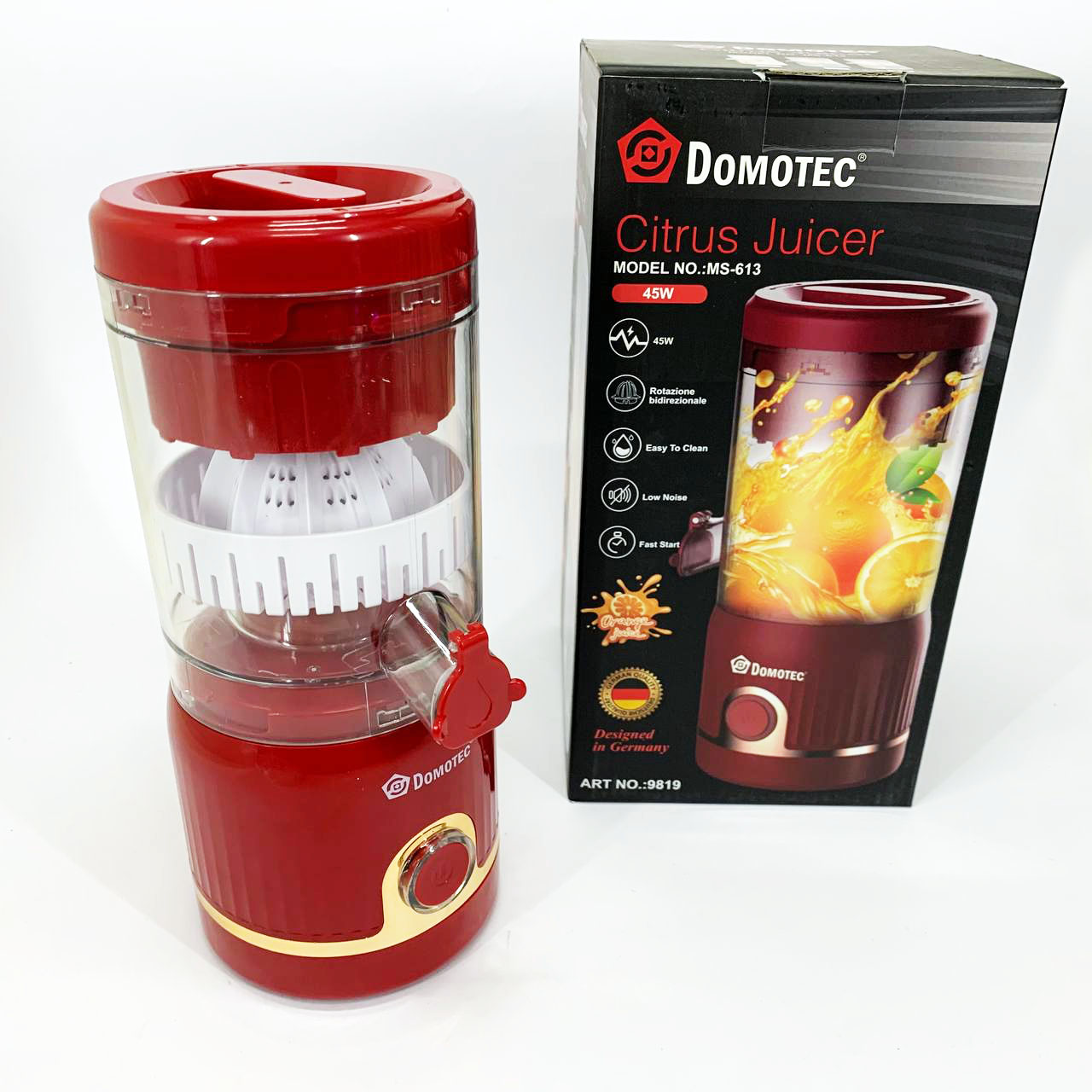 Блендер з Domotec MS-613 250мл. Колір: червоний — изображение 6