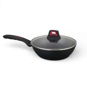 Сковорідка антипригарна Benson BN-830 24 см з кришкою Індикатор нагріву