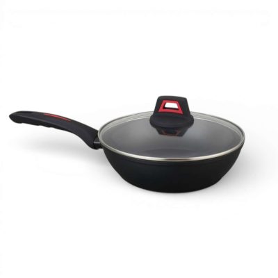 Сковорідка антипригарна Benson BN-830 24 см з кришкою Індикатор нагріву