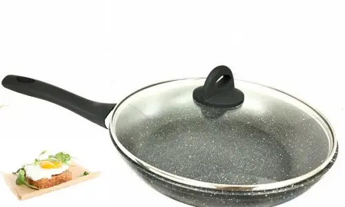 Сковорідка з кришкою Benson BN-492 26 см Мармурове покриття — изображение 3