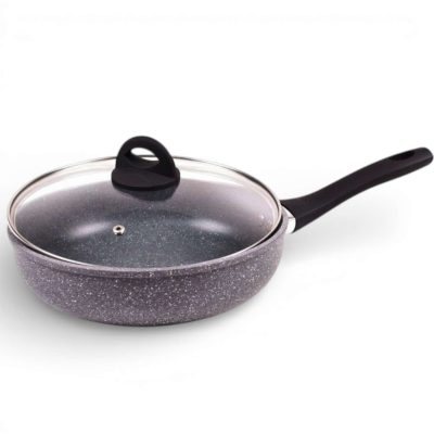 Сковорідка з кришкою Benson BN-492 26 см Мармурове покриття