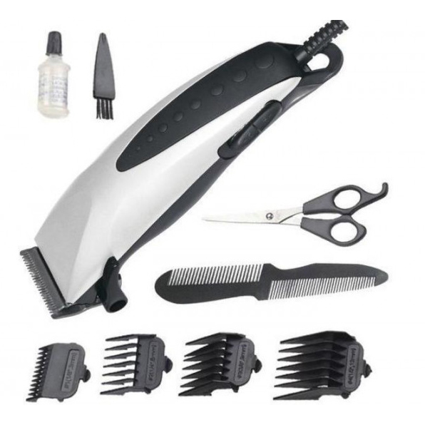 Машинка для стрижки DOMOTEC MS-3305 — професійна, 4 насадки 3–12 мм