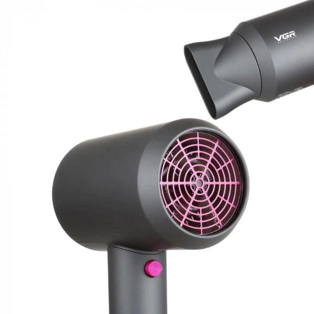 Фен VGR V-400 2000 Вт — професійний, потужна і швидка укладка — изображение 8