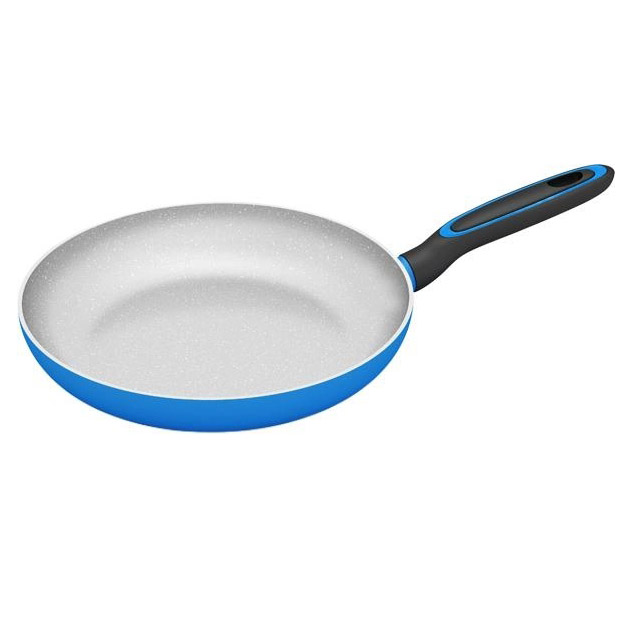 Сковорода Magio MG-1179 з мармуровим антипригарним покриттям 28 см, Якісна сковорода для смаження — изображение 13