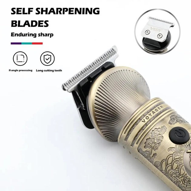 Машинка для стрижки VGR V-106 (6 в 1) — 180 хв роботи, цифровий індикатор — изображение 8