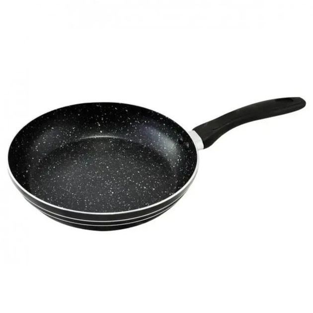 Сковорода 22 см чорний мармур UNIQUE UN-5153 | Антипригарна сковорода Мармурова сковорода — изображение 3