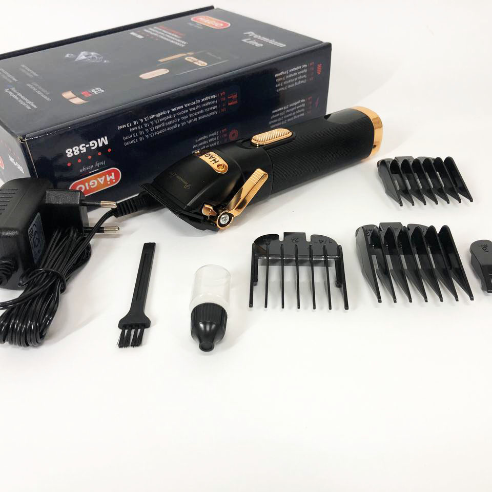 Машинка для стрижки Magio MG-588 — з алмазоподібним покриттям лез — изображение 7