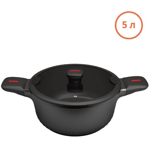 Каструля Magio MG-1171 Лита антипригарна 5л 24 см — изображение 4