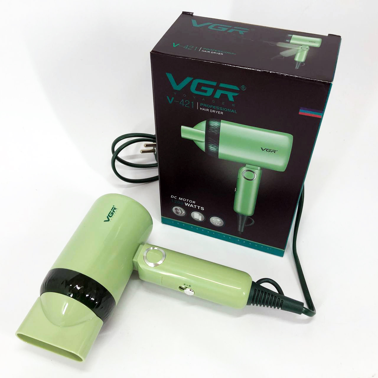 Дорожній складний фен VGR V-421 1200 Вт — компактний і потужний — изображение 8