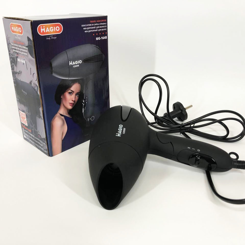 Фен дорожній Magio MG-164B — компактний 1200 Вт, складаний — изображение 6