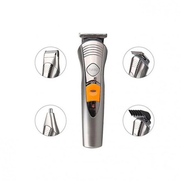 Набір для стрижки Pro Gemei GM-580 — триммер 7-в-1 з акумулятором — изображение 5