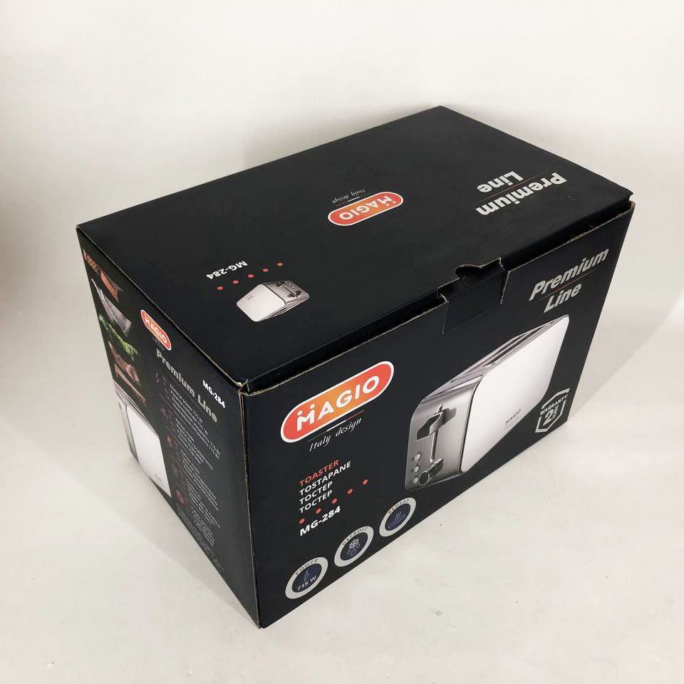 Тостер Magio MG-284 715 Вт, тостер для 2 грінок, електричний горизонтальний тостер, універсальний тостер — изображение 17