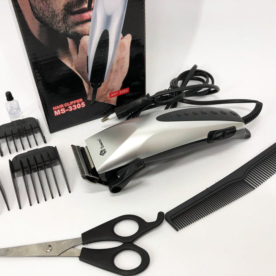 Машинка для стрижки DOMOTEC MS-3305 — професійна, 4 насадки 3–12 мм — изображение 2