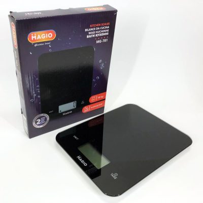 Кухонні ваги MAGIO MG-781 — водонепроникні, до 10 кг, точність 1 г