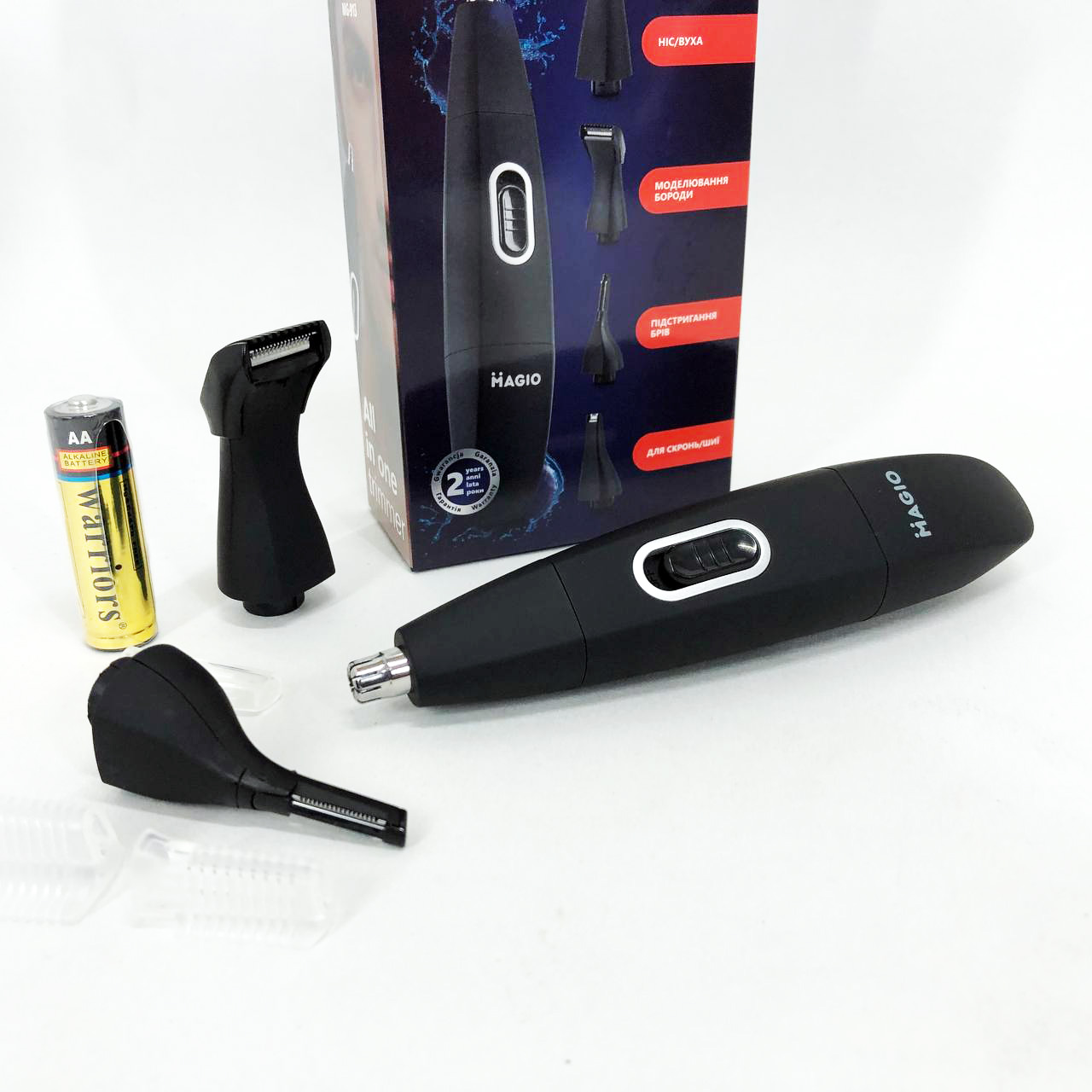 Тример MAGIO MG-913 Aqua 4в1, Тример бездротовий, Машинка чоловіча для гоління — изображение 14