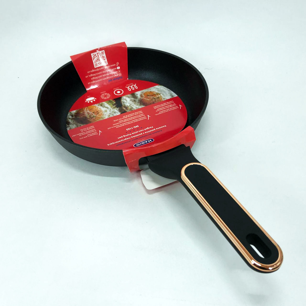 Сковорода для індукційної плити 22 см MAGIO MG-1163, сковорода з товстим дном, сковорода — изображение 11