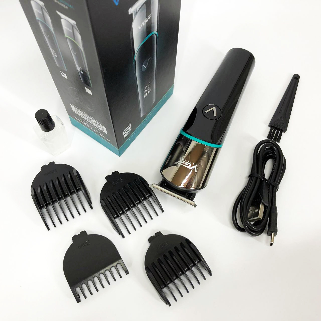 Машинка для стрижки VGR V-291 — професійний T‑триммер з USB-зарядкою — изображение 14