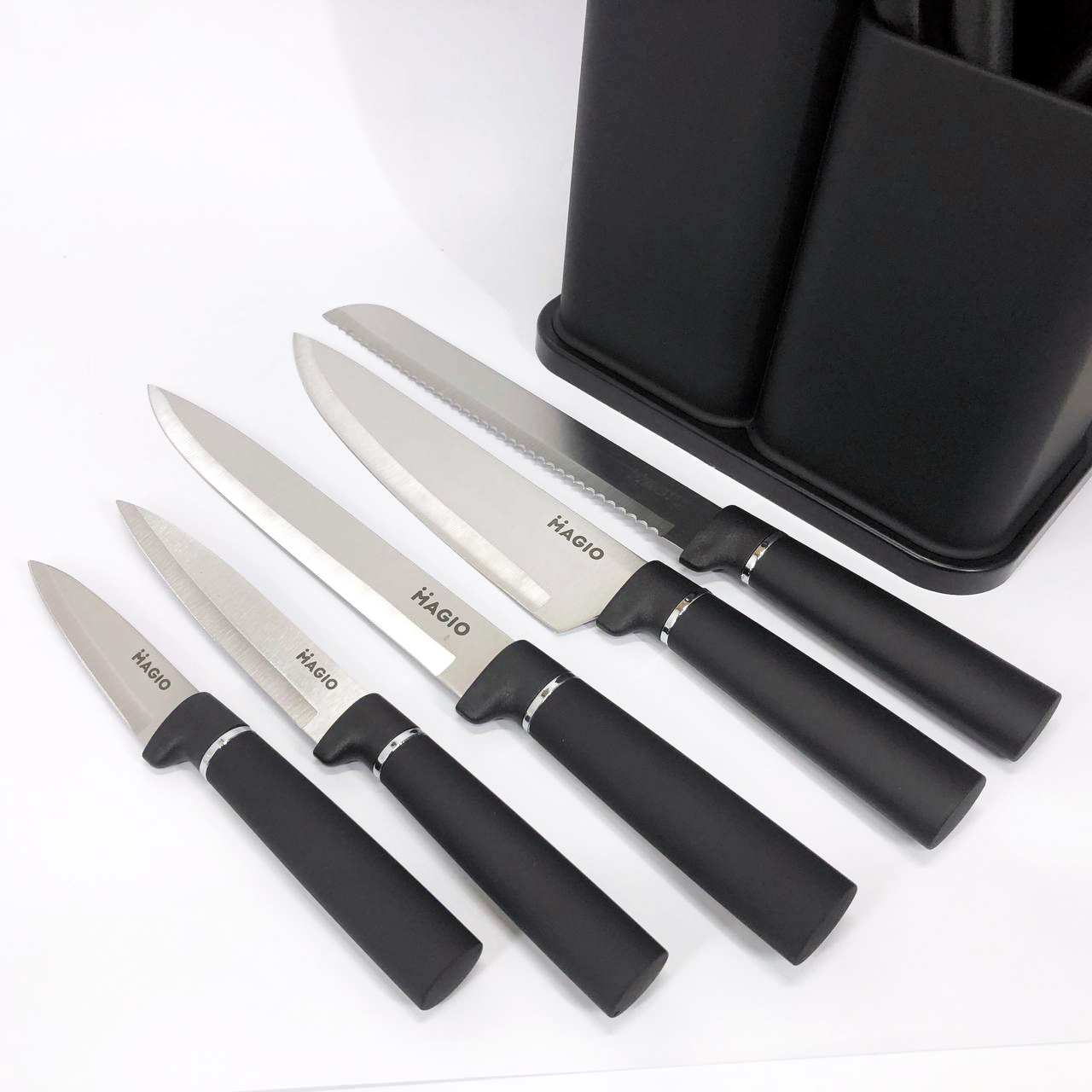 Набір силіконових кухонних речей Magio MG-1097B набір ножів лопаток 12 предметів — изображение 14