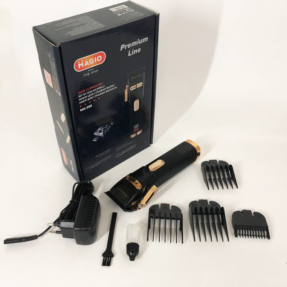 Машинка для стрижки Magio MG-588 — з алмазоподібним покриттям лез — изображение 6